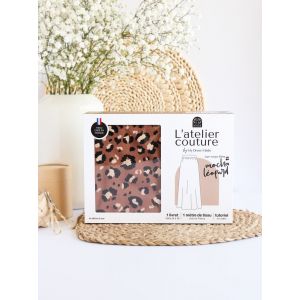 Kit couture jupe l&eacute;opard Elena By My dress made - CLEMATISSE ET MY DRESS MADE - Mondial Tissus