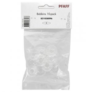 Sachet de 10 canettes plates transparentes Pfaff - Pfaff - Mondial Tissus