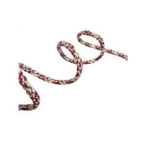 Cordon fantaisie 6mm blanc/rose - Mondial Tissus