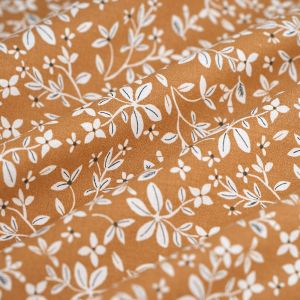 Tissu cretonne Mae camel - MT - Mondial Tissus