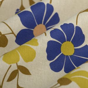 Tissu bachette fleurs 70 multicolore - MT - Mondial Tissus