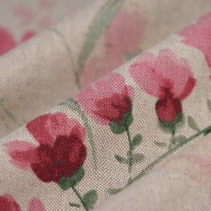 Tissu bachette linen look iris Fresia - Mondial Tissus
