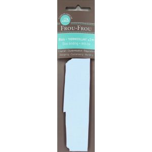 Biais thermocollant 20mmx2m uni bleu layette - Frou Frou - Mondial Tissus