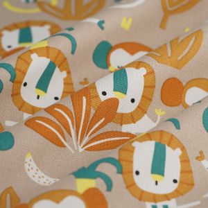 Tissu bachette Safari banane - MT - Mondial Tissus