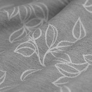 Tissu damassé laurier anti-taches recyclé - grande largeur - MT - Mondial Tissus