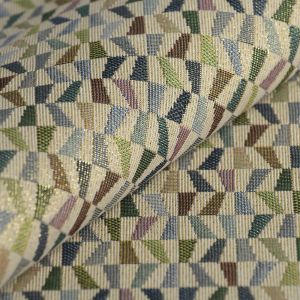 Tissu jacquard Gobelin Rako lurex multicolore - MT - Mondial Tissus