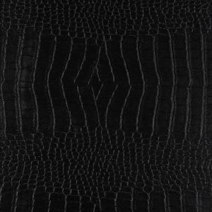 Tissu Similicuir siège effet écailles crocodile noir - Mondial Tissus