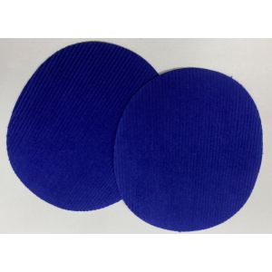 Lot de 2 renforts velours côtelé bleu roi - Mondial Tissus