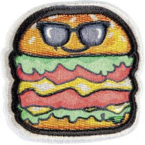 Écusson burger à lunettes - Mondial Tissus