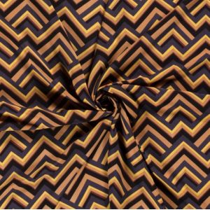 Tissu popeline viscose frise multicolore marine - Mondial Tissus
