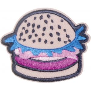 Écusson burger rose bleu - Mondial Tissus