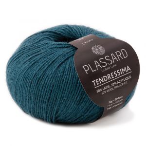 Pelote de laine Tendressima vert foncé N°29 Plassard - Plassard - Mondial Tissus
