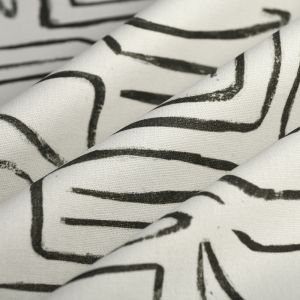 Tissu bachette labyrinthe &eacute;cru - MT - Mondial Tissus