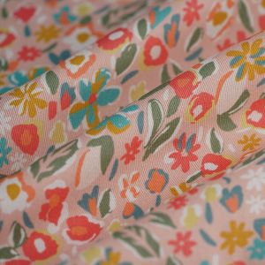 tissu serg&eacute; Janet rose - MT - Mondial Tissus