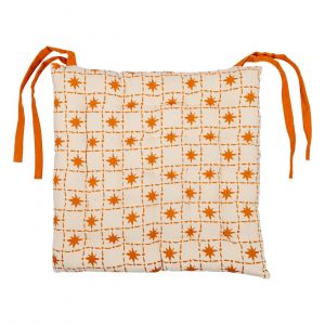 Galette de chaise palmier multicolore 40x40cm - MT - Mondial Tissus