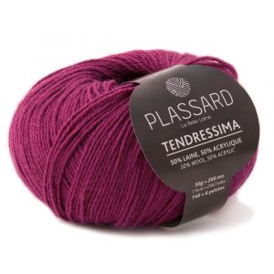 Pelote de laine Tendressima bordeaux N°34 Plassard - Plassard - Mondial Tissus