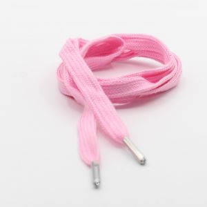 Cordon plat 12mm sweat pantalon rose - 140cm - Mondial Tissus