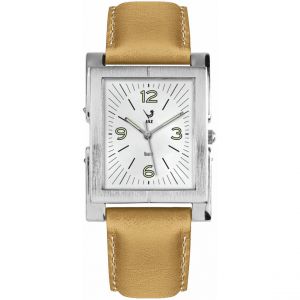 Montre Jaz Esthetic JZ104/4 - Montre Rectangulaire Crème Cuir Homme