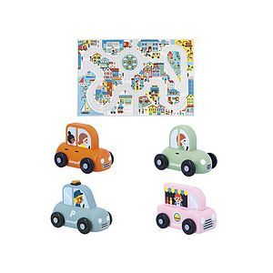 Pack Tapis Ville et 4 Voitures - Cross Roads