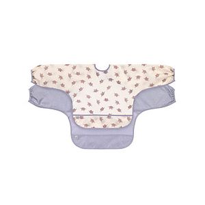 Lot de 2 Bavoirs &agrave; Manches Longues Tiny Team Chat - 6/24 Mois