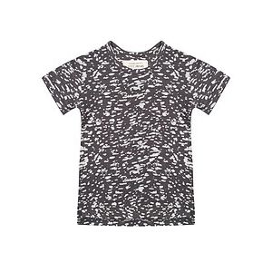 Tee-Shirt manches courtes Burnout Noir - 6/9 mois