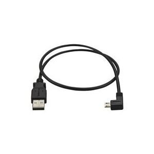 StarTech.com Cable USB vers Micro USB coude a angle gauche de 50 cm - Cordon de charge / synchronisation Micro USB - 0,25 mm² - M/M - Noir - cable USB - Micro-USB de type B pour USB - 50 cm