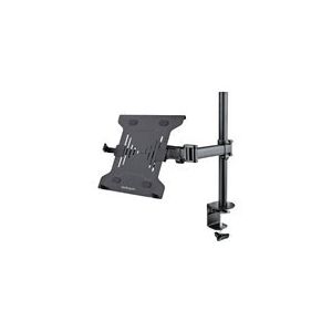 StarTech.com Laptop Desk Mount, Monitor and Laptop Mount for Desk, Displays 34in (8kg/17.6lb)  Laptops (4.5kg/9.9lbs), Adjustable  Articulating VESA Laptop Tray Arm - Desk Monitor Mount - Clamp / Grommet Mount (A-LAPTOP-DESK-MOUNT) kit de montage - pour