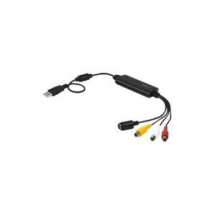 StarTech.com USB Video Capture Adapter Cable, S-Video/Composite to USB 2.0 SD Video Capture Device Cable, TWAIN Support, Analog to Digital Converter for Media Storage, For Windows Only - SD Video Capture Cable (SVID2USB232) - adaptateur de capture video -