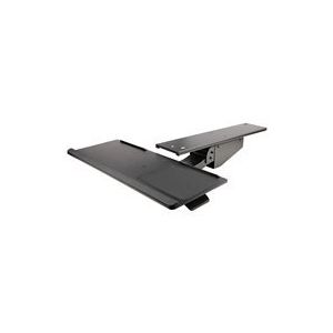 StarTech.com Support Clavier Coulissant sous Bureau - Tablette Clavier/Souris Ajustable Hauteur - Mouvement Complet - 25 x 66cm (KBTRAYADJ2) - tiroir pour clavier/souris