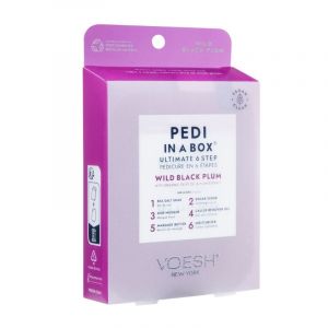 Soin des pieds 6 étapes Pedi in a box Ultimate Wild Black Plum Voesh