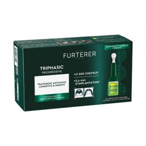 Traitement anti-chute long&eacute;vit&eacute; & densit&eacute; Triphasic Progressive Ren&eacute; Furterer 8x5,5ML