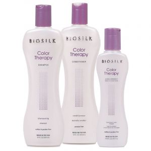 Cure Shampooing + Conditionneur + Traitement sans rinçage Color Therapy Biosilk