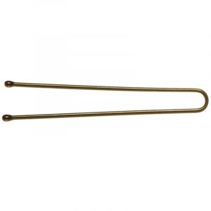 50 épingles droites perlées bronze 4.5cm