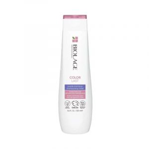 Shampoing violet neutralisant reflets jaunes cheveux colorés Color Last Biolage 250ml