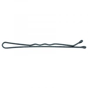 9 pinces ondulées grip noires 5cm