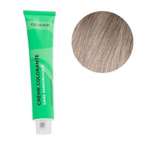 Coloration sans ammoniaque 9.21 Blond très clair irisé cendré Générik 100ml