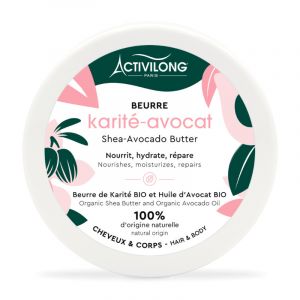 Beurre de karit&eacute; et avocat bio Activilong 100 ML