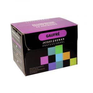 Aluminium gaufr&eacute; argent 15 microns