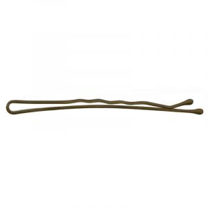 9 pinces ondulées grip châtain 7cm