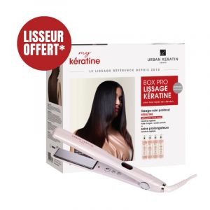 La box Pro Lissage K&eacute;ratine avec lisseur OFFERT Urban Keratin