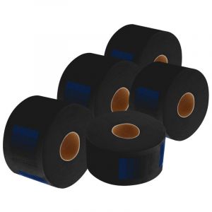 Lot de 5 rouleaux de 100 col cr&ecirc;pe noir