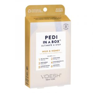 Soin des pieds 6 étapes Miel & Lait Pedi in Box VOESH