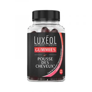 Compléments alimentaires pousse des cheveux Luxéol 60 gummies