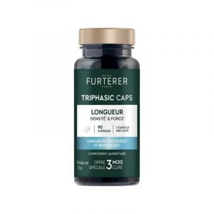 Compl&eacute;ment alimentaire Triphasic Caps longueur Ren&eacute; Furterer 90 unit&eacute;s