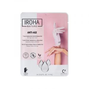Gants masque anti-âge mains et ongles acide hyaluronique Iroha