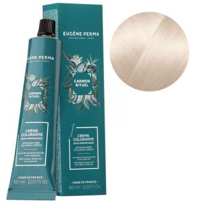 Coloration sans ammoniaque Carmen Rituel n°10.12 platine cendré irisé Eugène Perma 60ML