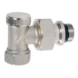 Coude de réglage avec joint 1/2" - CR15N - Robinetterie de radiateur - Caleffi