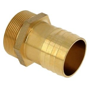 Embout cannelé fileté laiton à visser 1/2"-Ø14 - Raccord laiton - Générique