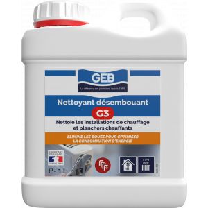 Nettoyant Désembouant G3 GEB pour nettoyer les installations de chauffage 1L