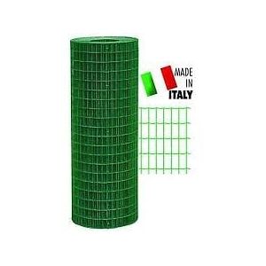 Grillage soud&eacute; plastifi&eacute; M50 - Vert - 1,5 x 25 m